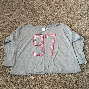 3/$12💜Heather Gray Long Sleeve